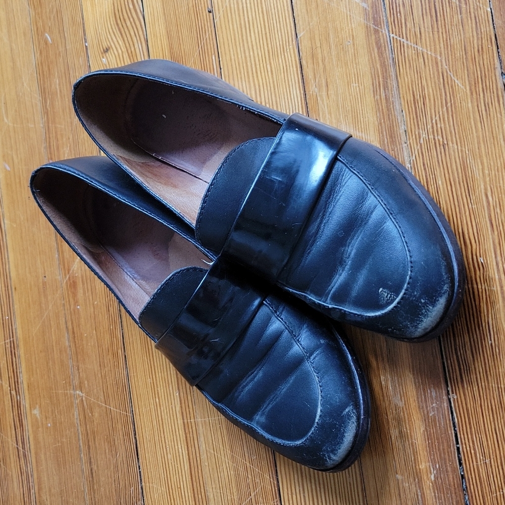 Madewell loafers black leather